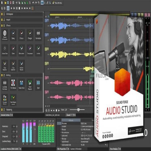 برنامج الكامل لتحرير الصوت متعدد الغات  MAGIX SOUND FORGE Audio Studio 16.1.1.54 Multilingual (PC)